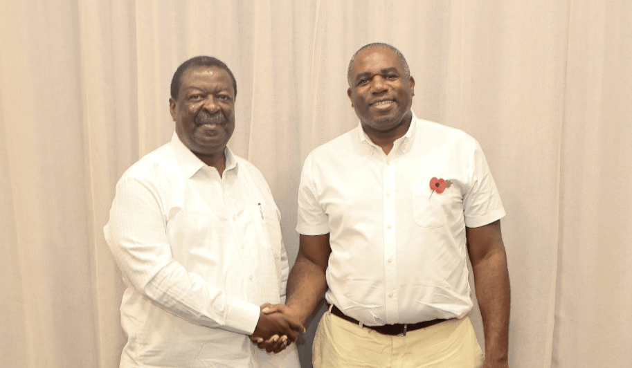 Mudavadi holds talks with UK Secretary of State David Lammy