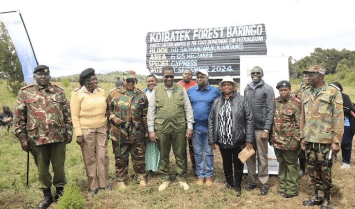 [PHOTOS] CS Wandayi leads tree planting exercise in Baringo