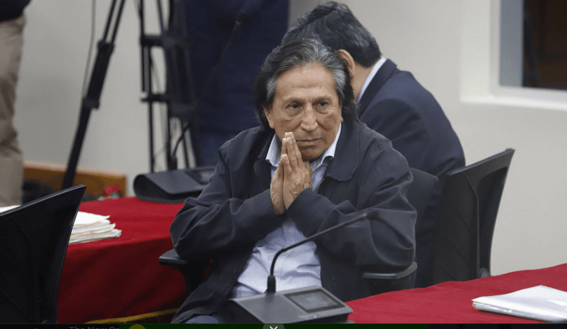 Ex-Peru President sentenced to 20 years on corruption charges.