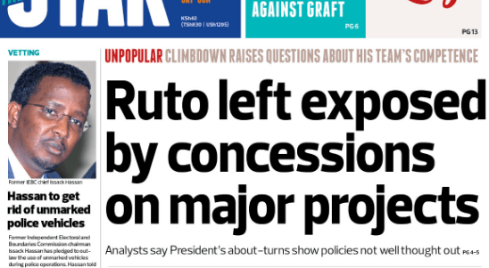 Brief: Ruto left exposed by concessions on projects