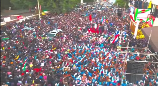 [PHOTOS] Business at standstill as Prophet Owuor arrives in Nakuru