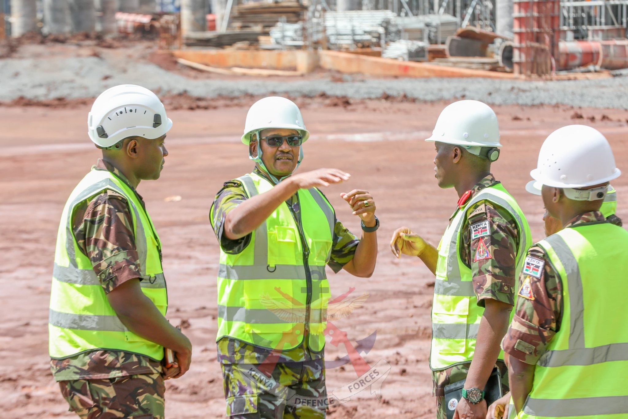 [PHOTOS] CDF Kahariri inspects progress of Talanta Stadium