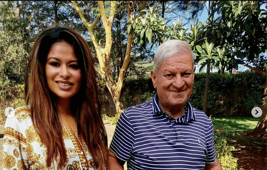 Julie Gichuru's father, Farooq Asif Butt, has died