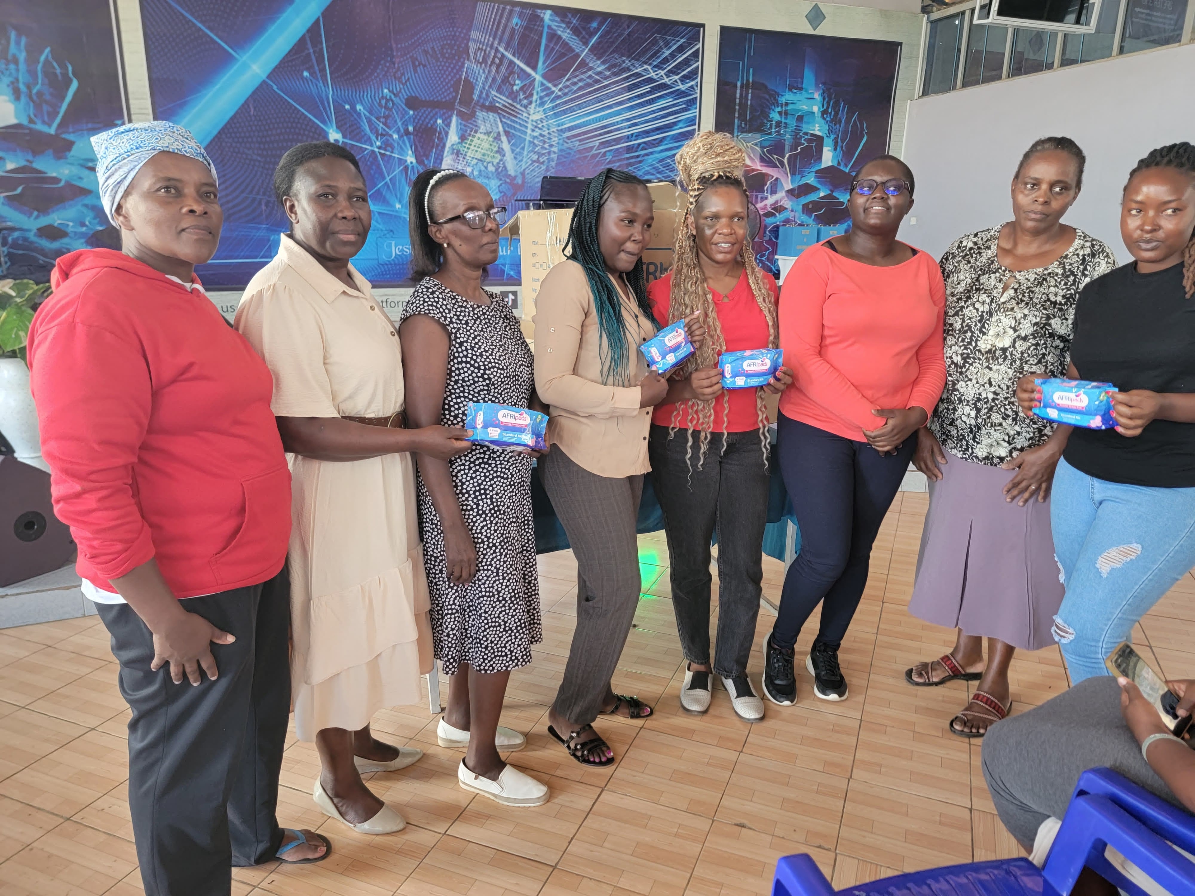 Githurai women learn about reusable sanitary towels, and menstrual health