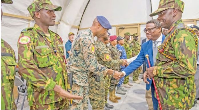 Haiti President visits Kenya police camp