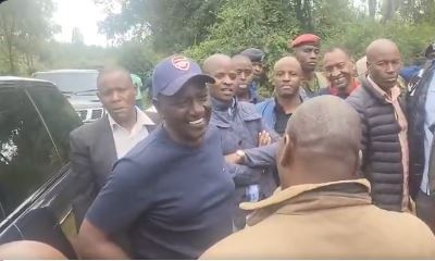 Ruto lands in Sagana ahead of Mt Kenya tour