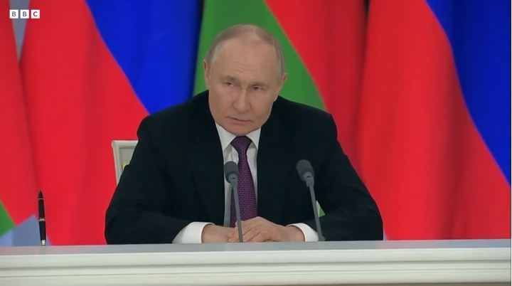 Putin sets out conditions for Ukraine ceasefire