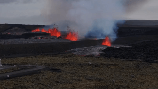 Tourists and residents evacuated as volcano erupts in Iceland