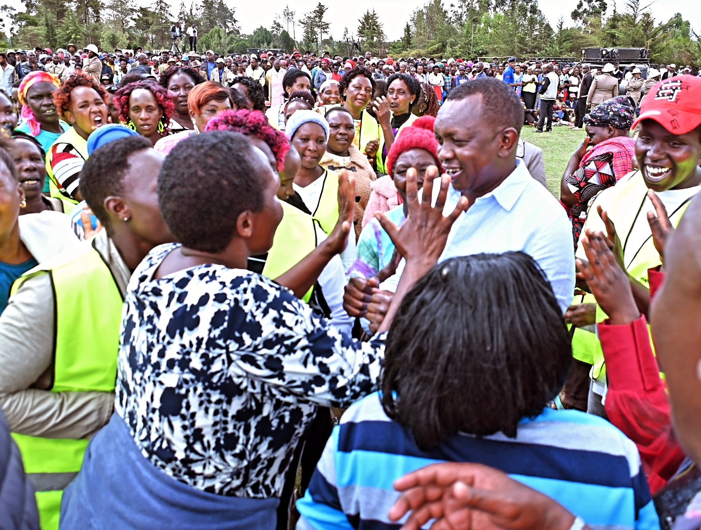 Sudi hails Nyeri for huge turnout during Ruto visit