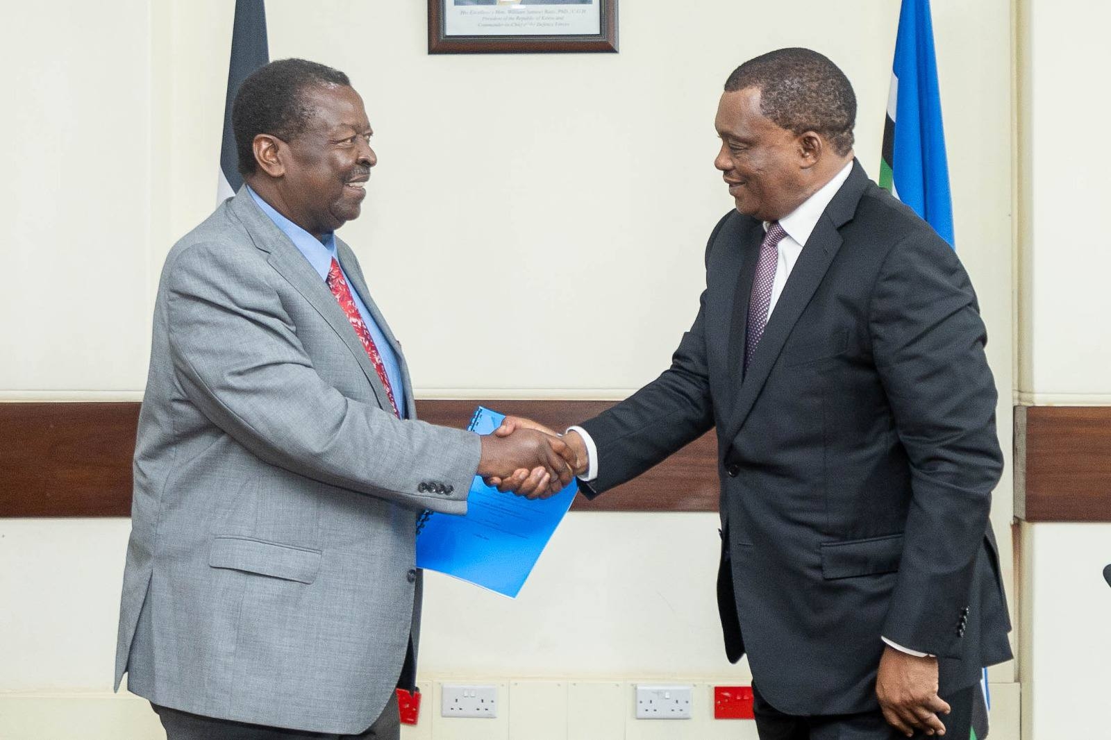Muturi hands over Public Service docket to Mudavadi