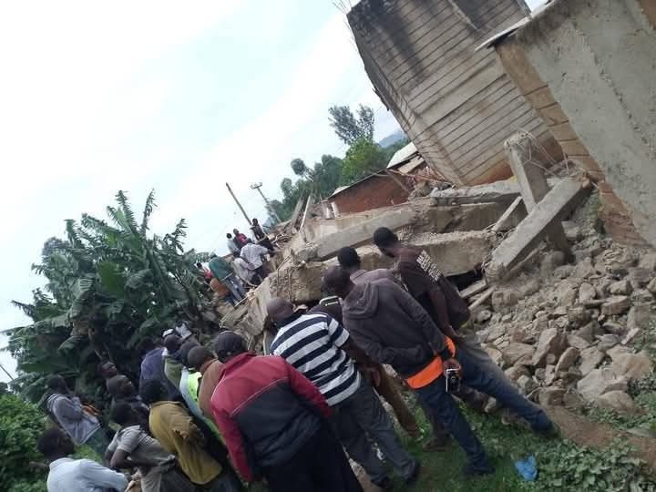 Several feared trapped as building collapses in Kisii