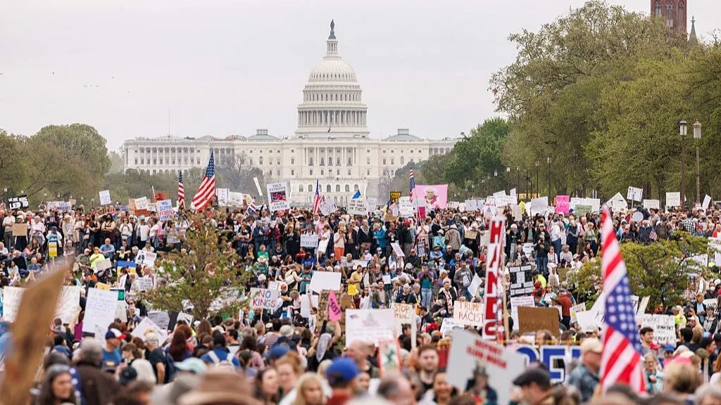 Anti-Trump protesters gather in cities across the US