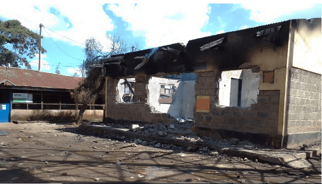 Building torched as Korogocho slum dwellers oppose housing project