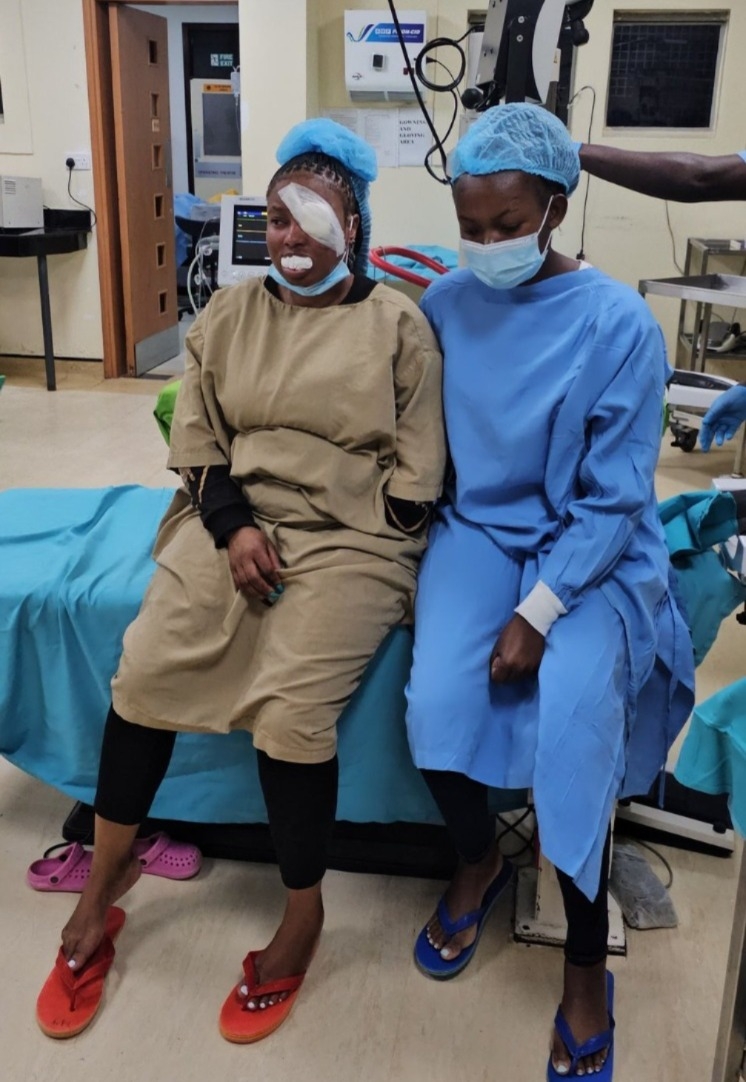 Woman attacked by hyenas begins artificial eye transplant process