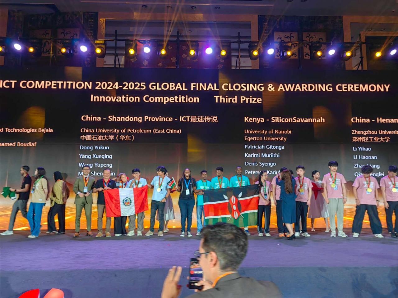 Kenyan students win big at global Huawei ICT competition in China