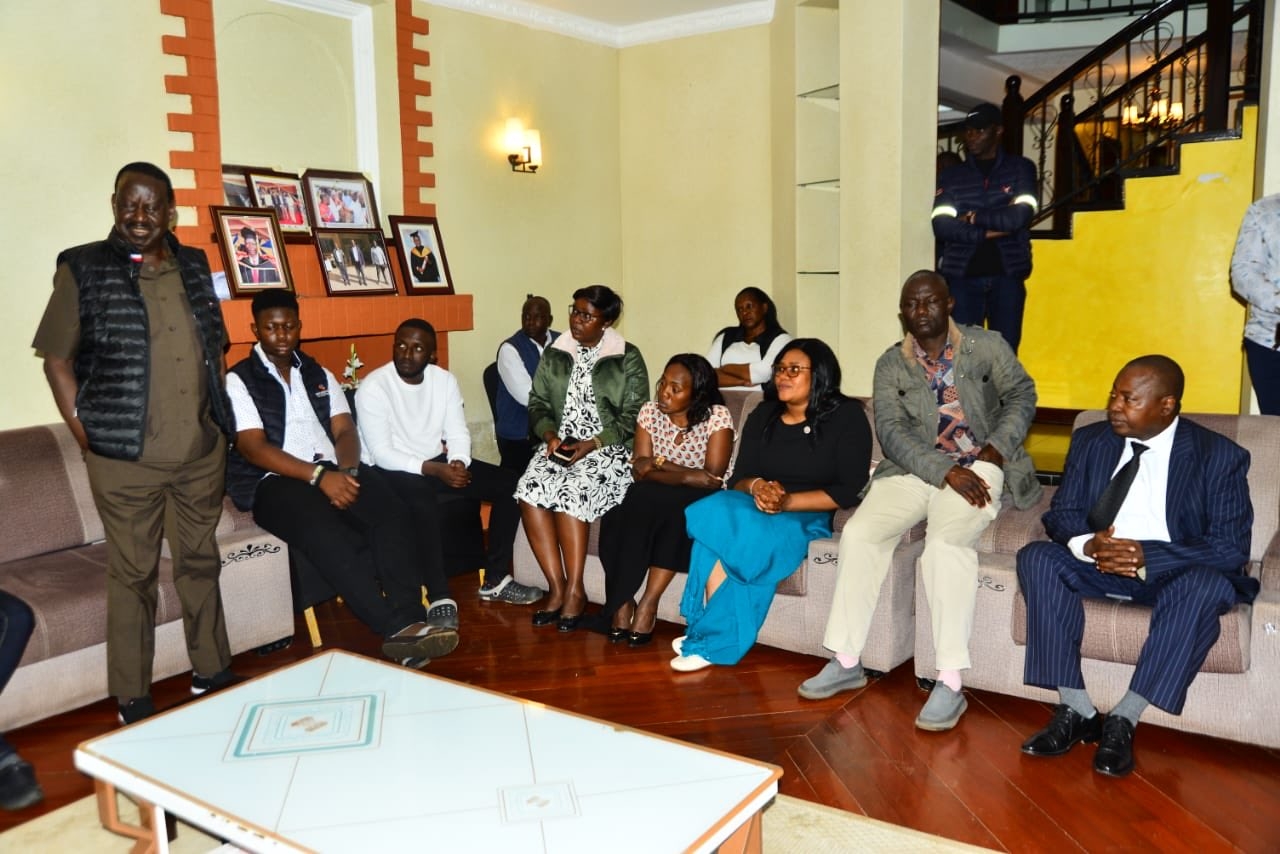 Raila visits slain MP Were's home