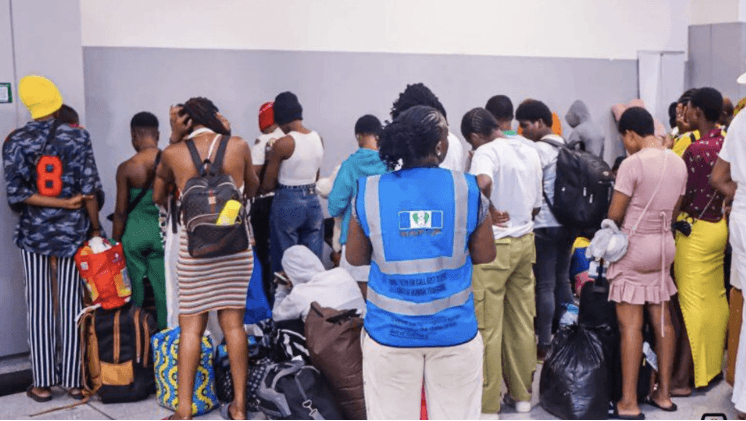 78 Nigerian women, children rescued from trafficking return home