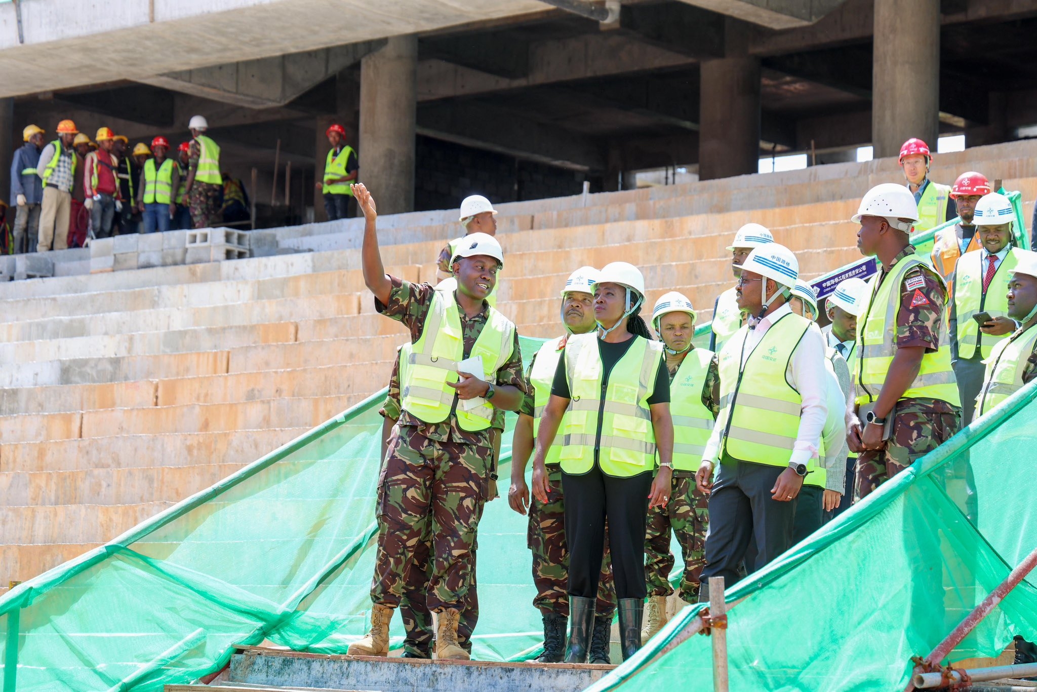 [PHOTOS] CS Tuya inspects Talanta Sports Stadium construction
