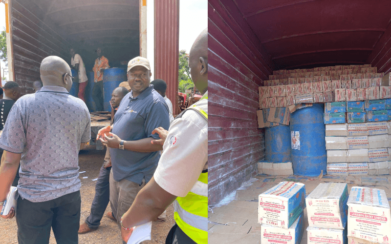 Nacada, police seize 35 containers of ethanol in Webuye