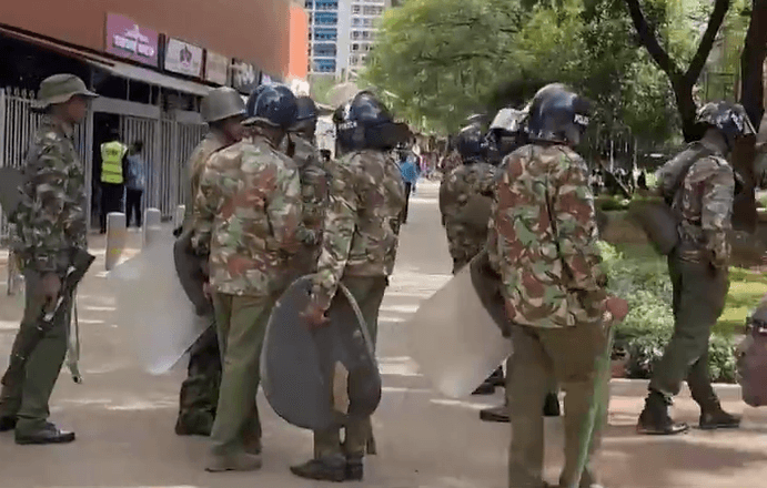 Anti-riot police deployed at Tanzanian embassy in Nairobi