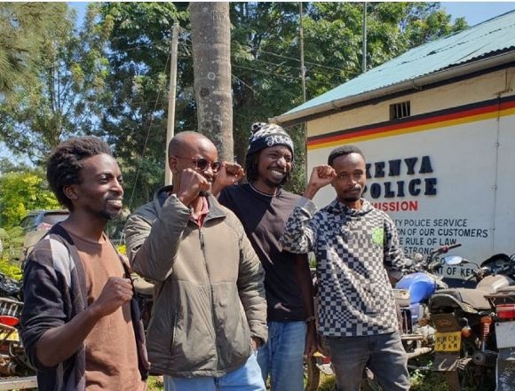 Four filmmakers released by police