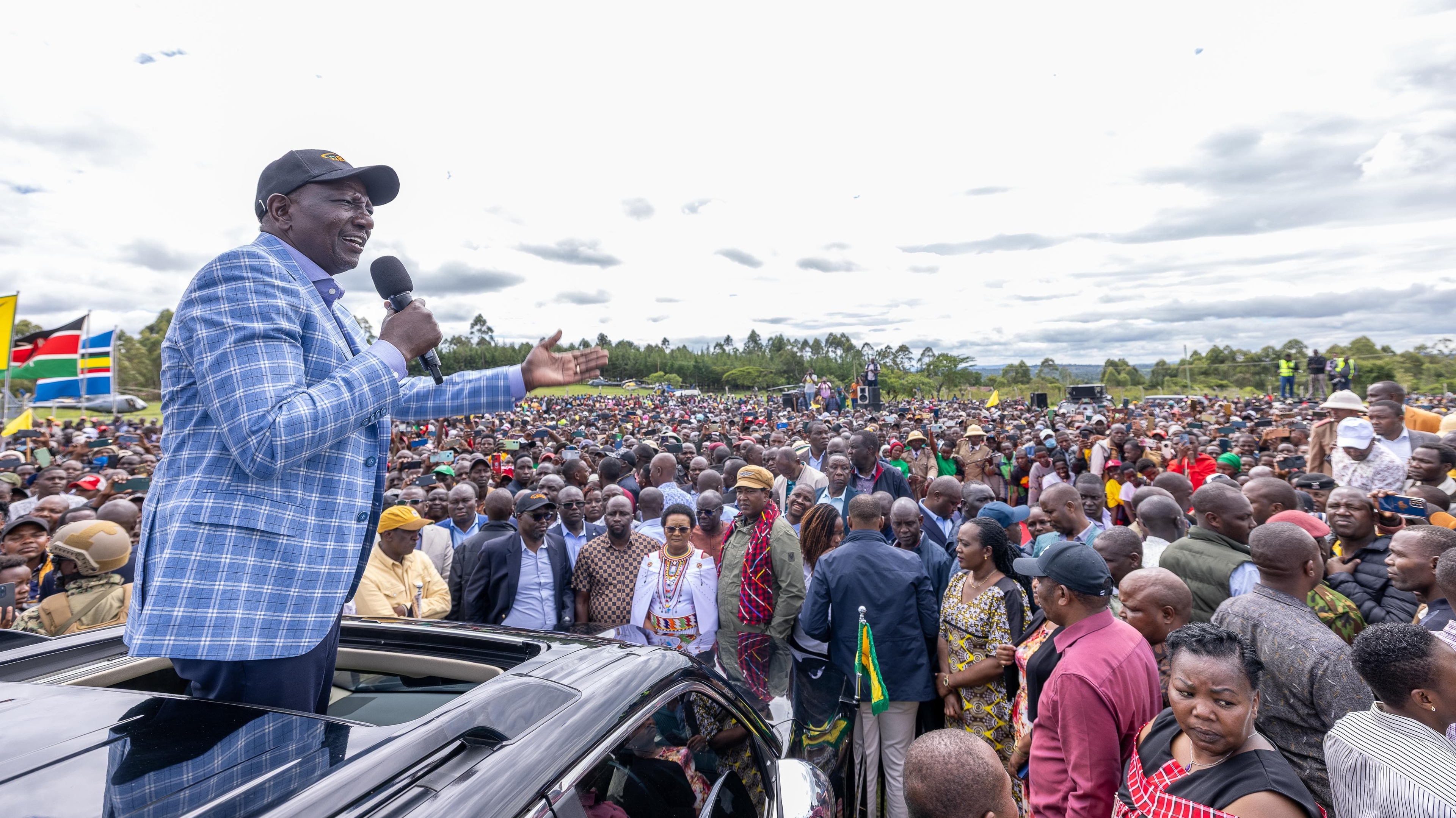 [Photos] Day two of Ruto’s development tour of Narok county