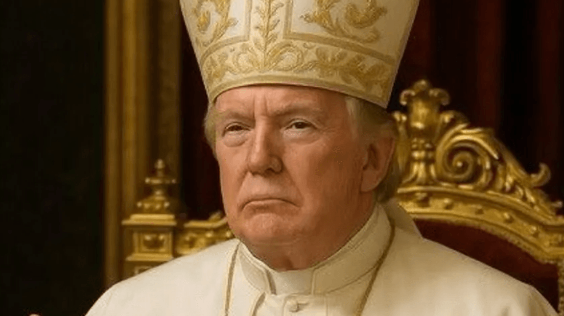 Trump criticised after posting AI image of himself as Pope