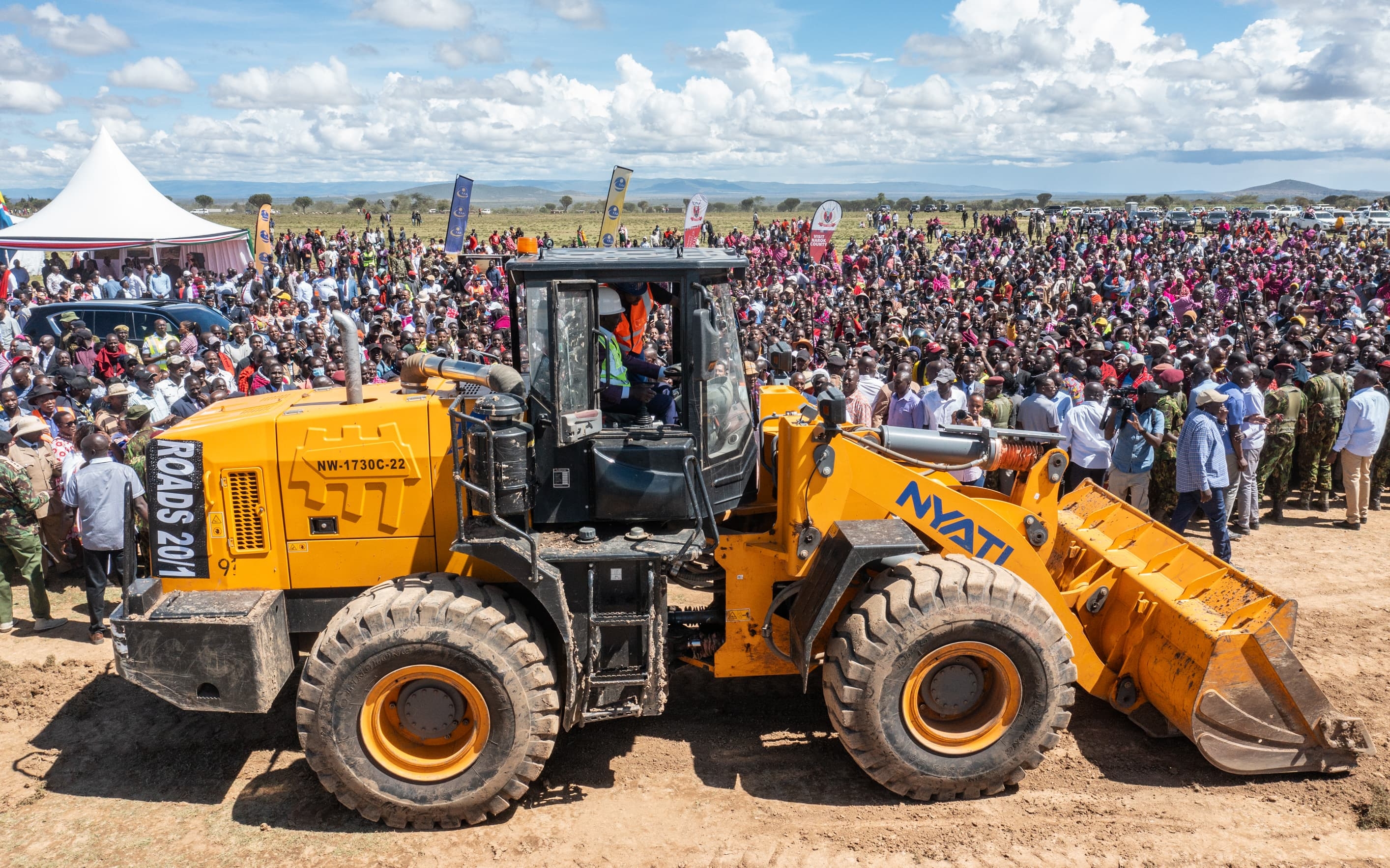[PHOTOS] Ruto breaks ground for construction of Narok International airport
