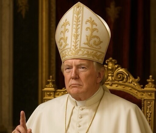Trump shares AI image of himself as Pope