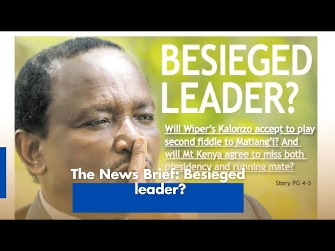 The News Brief: Besieged leader?