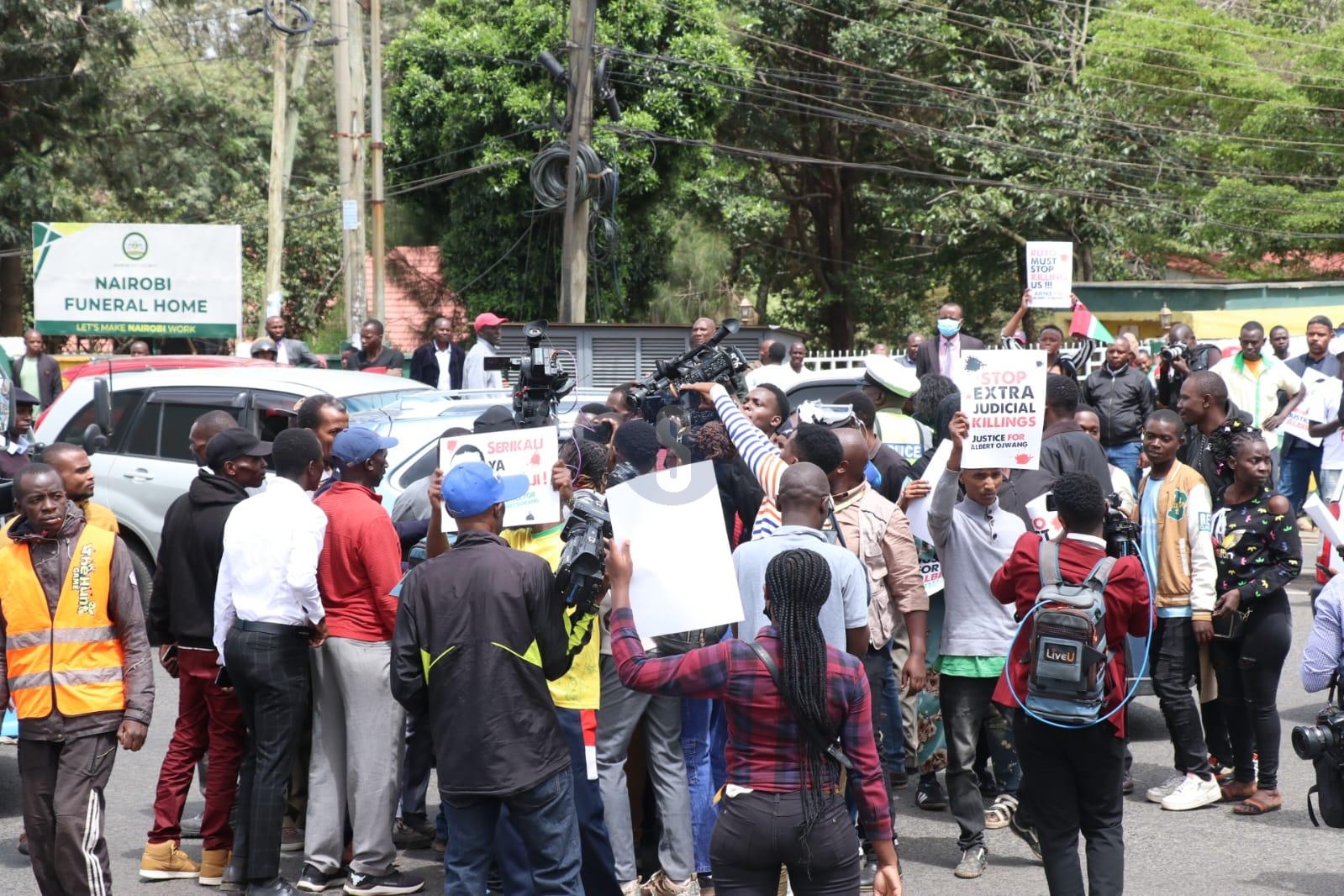 [PHOTOS] Activists protest over Ojwang's death