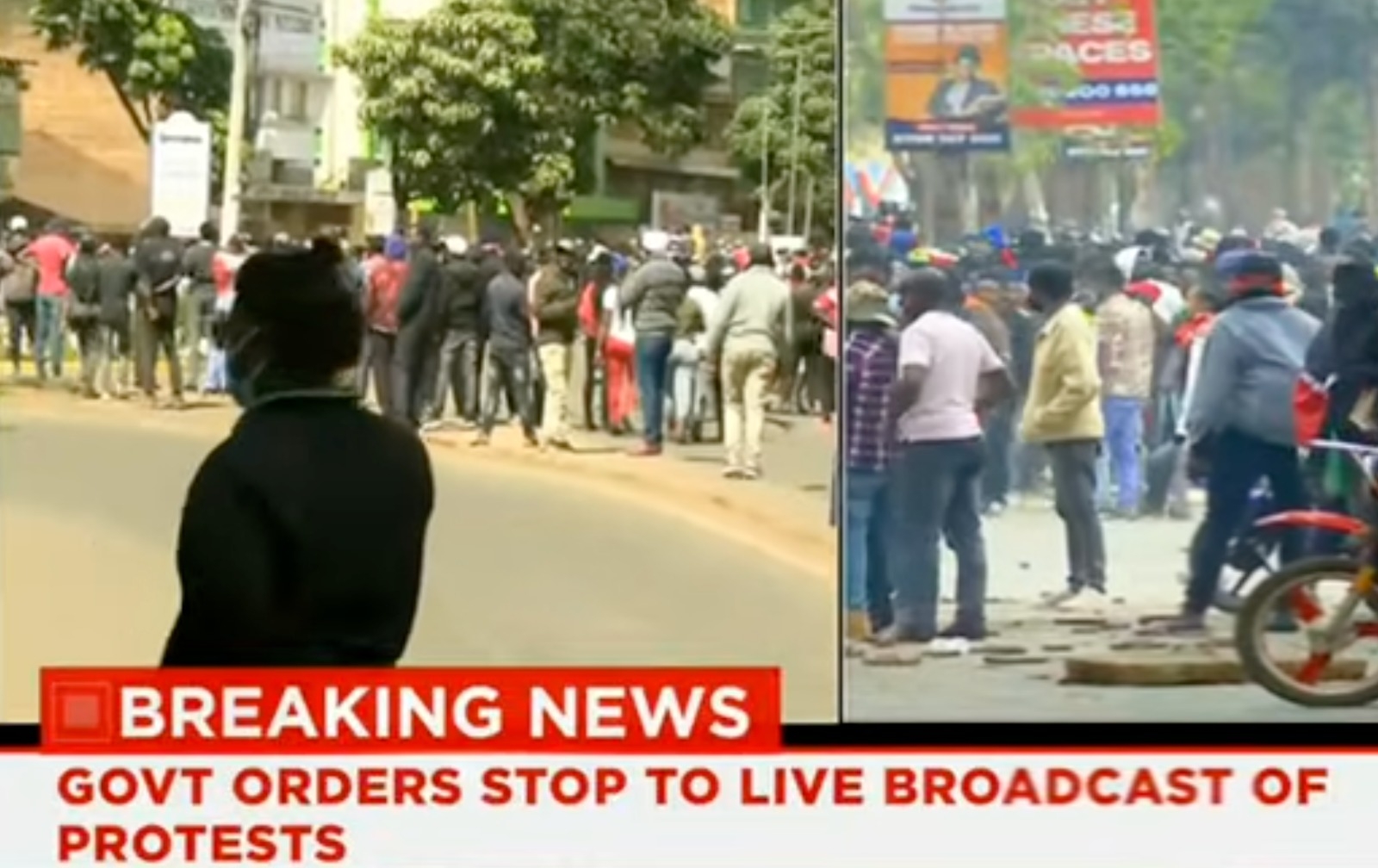 Muite faults CA over live coverage ban on protests