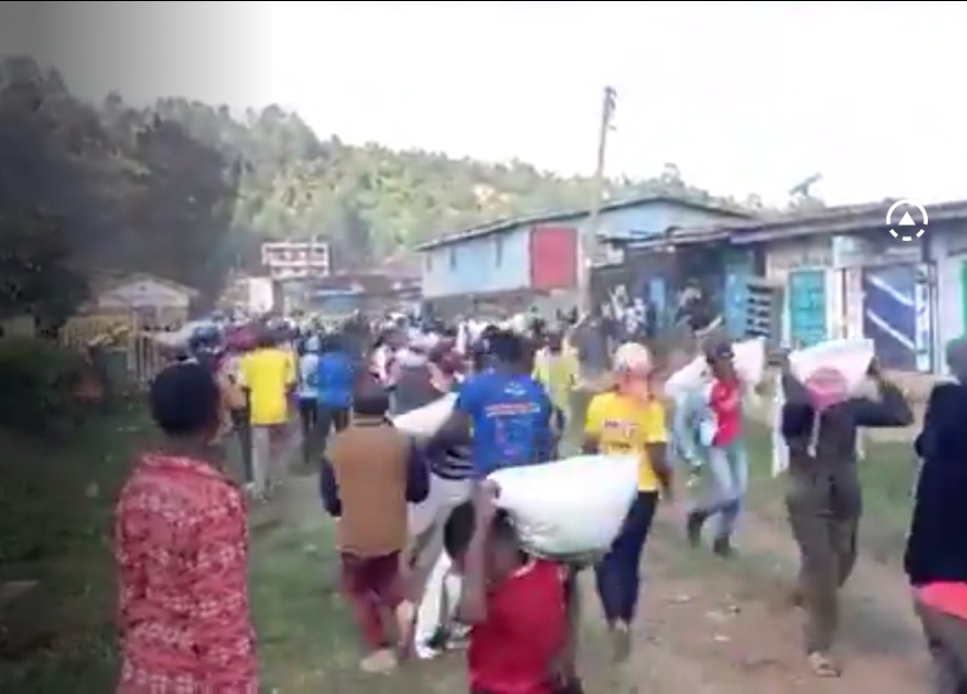 Video of fertiliser looting in Embu emerges