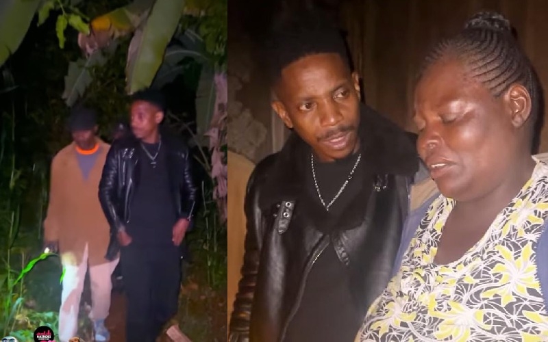 Eric Omondi visits Boniface Kariuki’s family