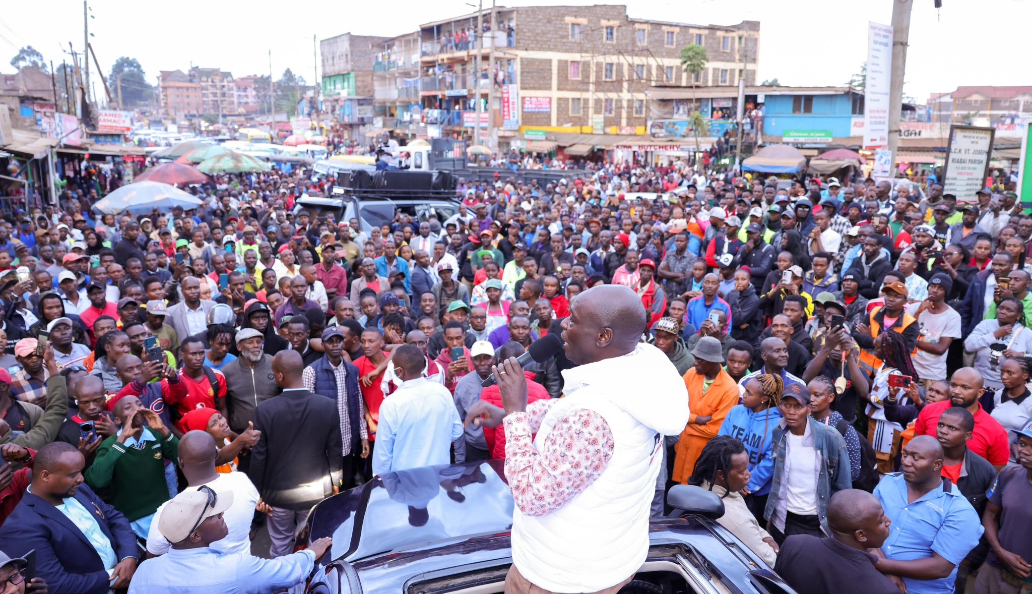 [PHOTOS] Gachagua makes impromptu visit to Kiambu