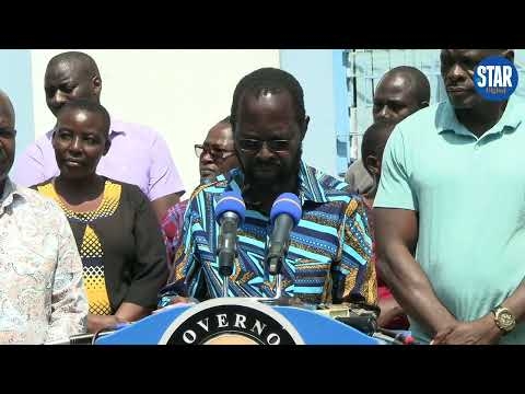 ECD students receive food in Kisumu