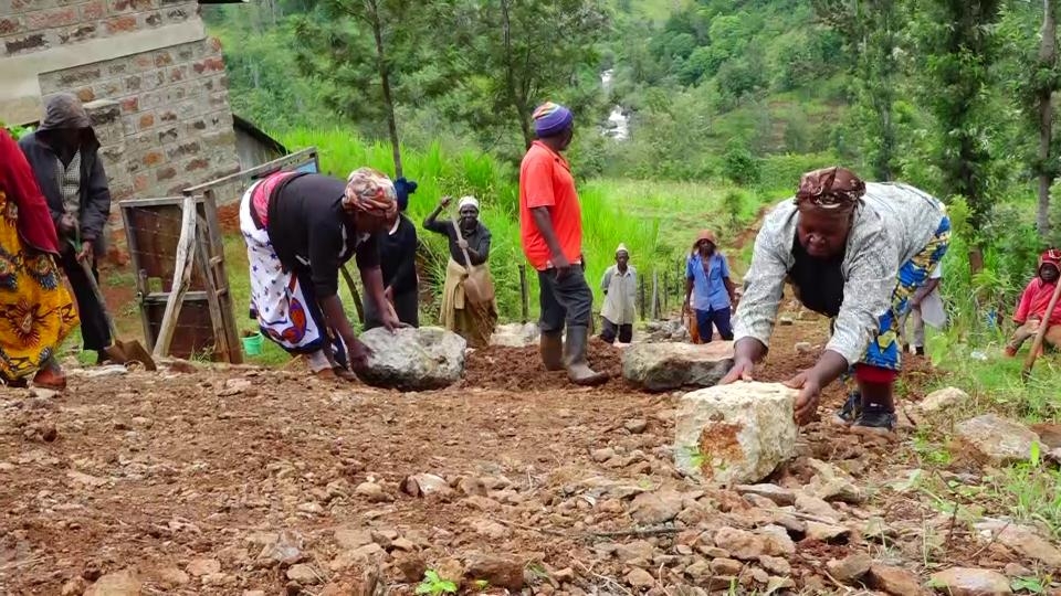 Elderly Mathioya residents construct feeder road after years of suffering