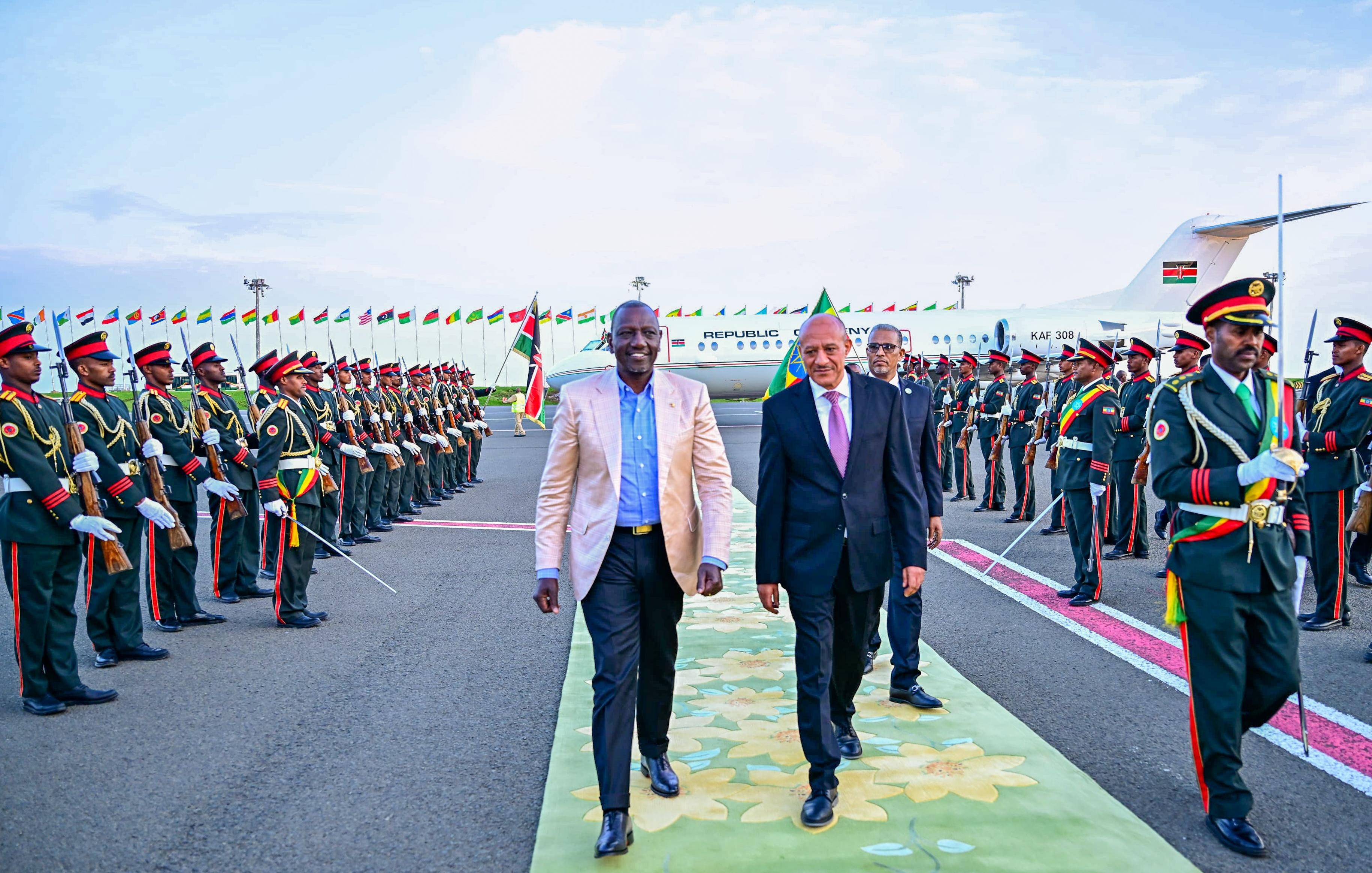[PHOTOS] Ruto arrives in Ethiopia for UN Summit