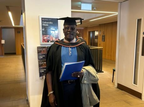 Muthama graduates with master’s degree from UK