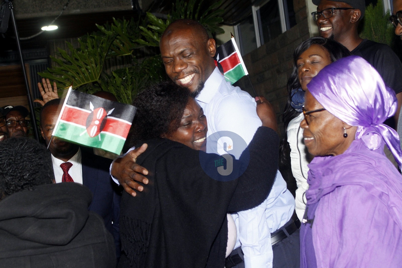 [PHOTOS] Tears of joy as Steve Munyakho arrives