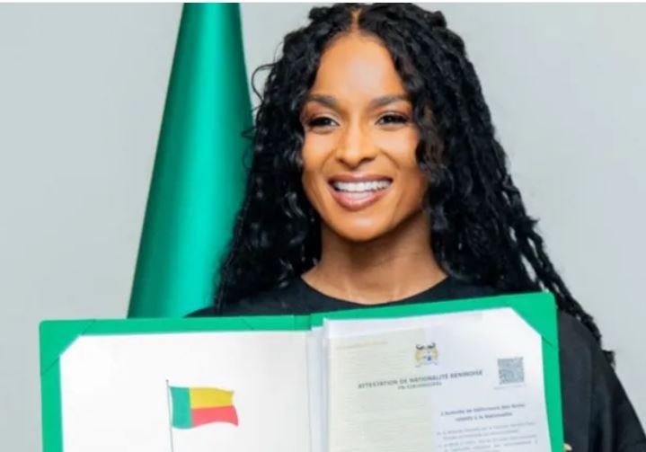 Grammy winner Ciara becomes citizen of Benin