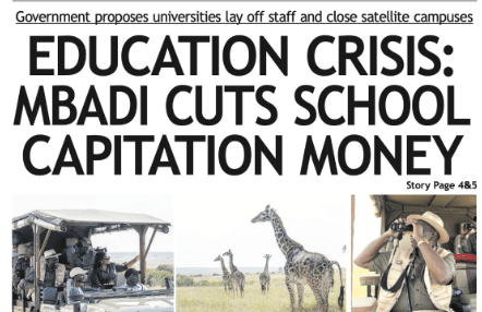 Briefs: Education crisis as Mbadi cuts capitation