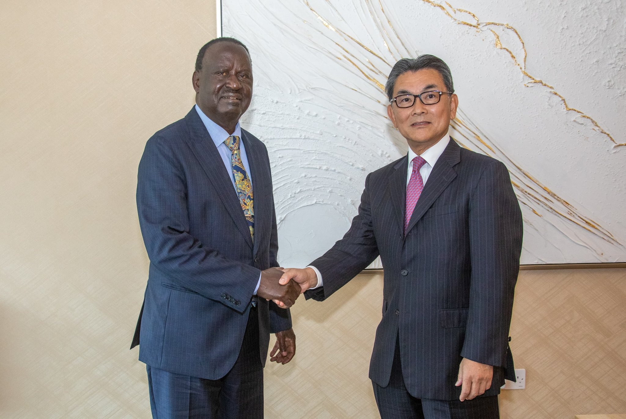 Raila hosts Japan Ambassador Matsuura