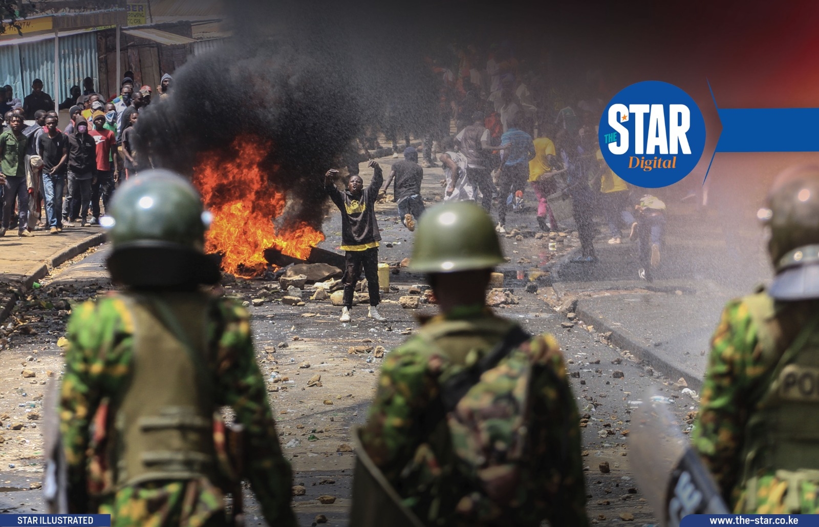 What was destroyed during Saba Saba protests