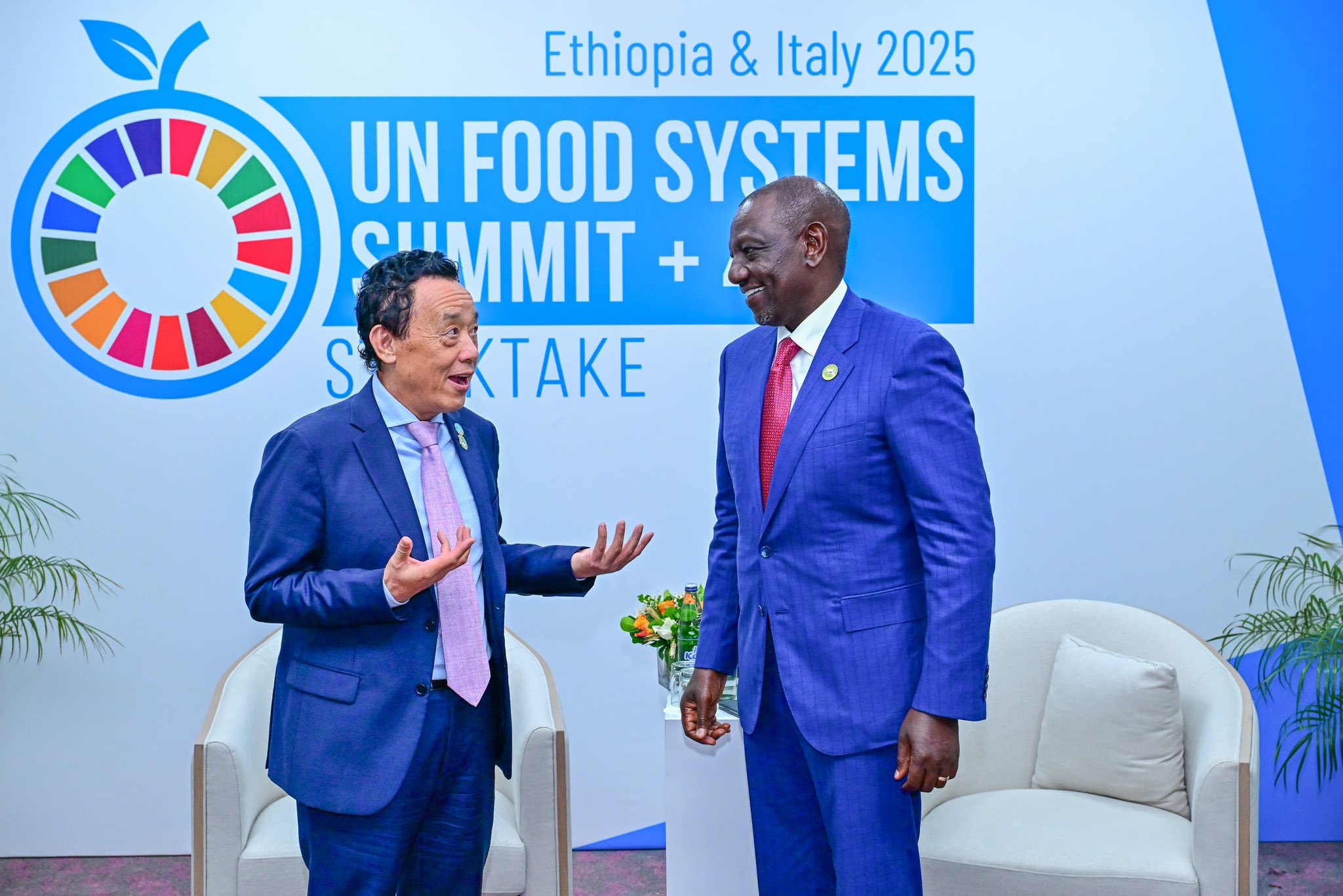 [PHOTOS]: Ruto meets FAO Director-General in Addis