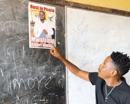 Eric Omondi rallies Kenyans to honour teacher Ojwang