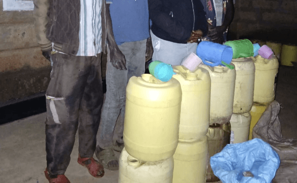 4 arrested, 200 litres of illicit brew seized in Tharaka Nithi