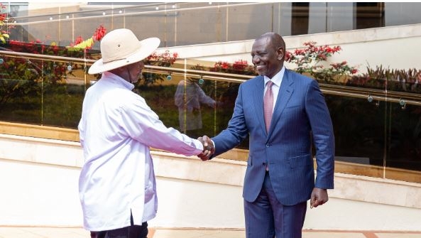 [PHOTOS] Museveni in Nairobi for one-day visit, meets Ruto