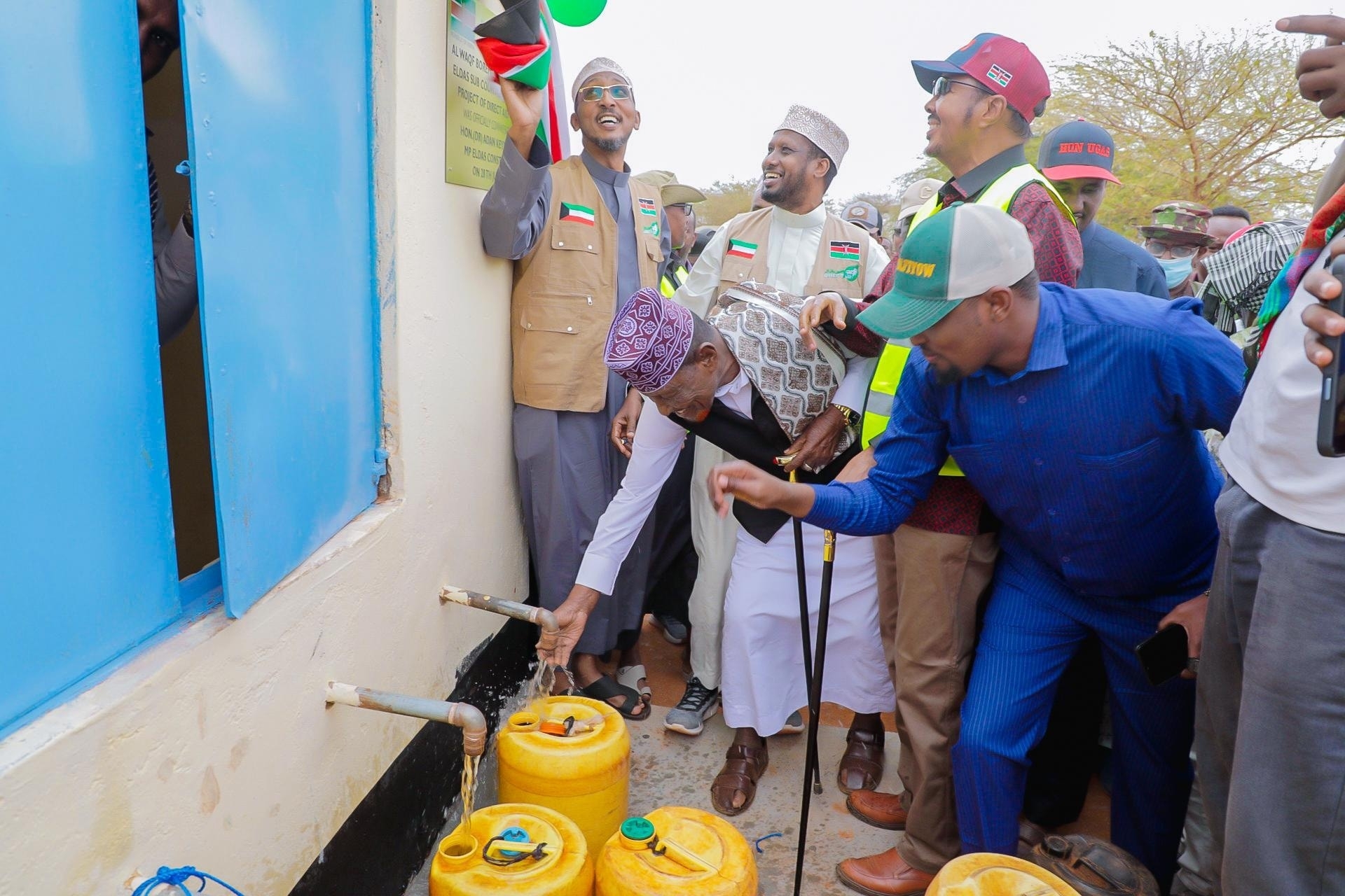 Joy for Barqueque residents in Eldas as water project finally commissioned.