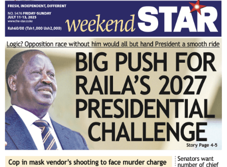 Briefs: Big push for Raila's 2027 presidential bid